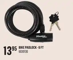 Canac Bike Padlock - 6 ft offer