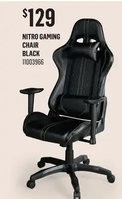 Canac Nitro Gaming Chair Black offer