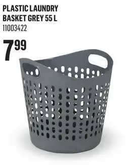 Canac Plastic Laundry Basket Grey 55 L offer
