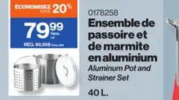 Patrick Morin Aluminum Pot and Strainer Set offer