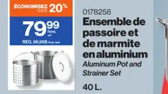 Patrick Morin Aluminum Pot and Strainer Set offer