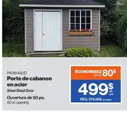 Patrick Morin Steel Shed Door offer