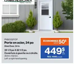 Patrick Morin Steel Door, 34 in offer