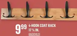 Canac 4-Hook Coat Rack 173/4in offer