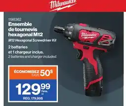 Patrick Morin Milwaukee M12 Hexagonal Screwdriver Kit offer