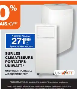 Patrick Morin UNIWATT PORTABLE AIR CONDITIONERS offer