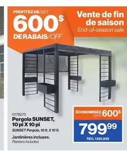 Patrick Morin SUNSET Pergola, 10 ft. X 10 ft offer