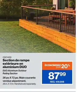 Patrick Morin DUO Aluminum Outdoor Railing Section offer
