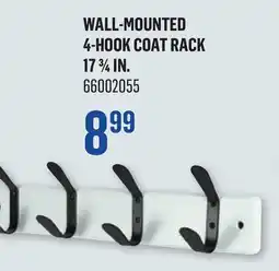 Canac Wall-Mounted 4-Hook Coat Rack 173/4in offer