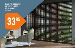 Canac Black PVC Decorative Lattice 4 ft. x 8 ft.q offer
