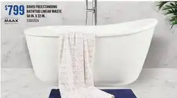 Canac Davis Freestanding Bathtub Linear Waste 58in.x32in offer