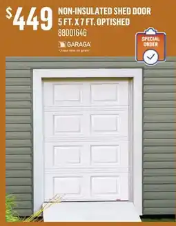 Canac Non-Insulated Shed Door 5ft.x7ft. OptiShed offer