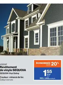 Patrick Morin SEQUOIA Vinyl Siding offer