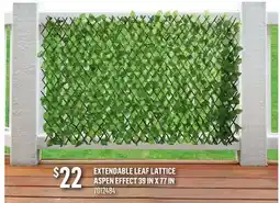 Canac Extendable leaf lattice offer