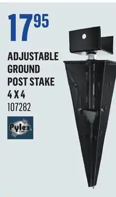 Canac Adjustable Ground Post Stake 4 x 4 offer