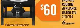 Canac Propane Cooking Appliance 66,000BTU offer