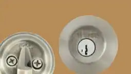 Canac Keyed Deadbolt Lock Satin Nickel offer