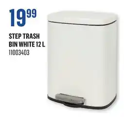 Canac Step Trash Bin White 12 L offer