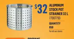 Canac Aluminum Stock Pot Strainer 32L offer