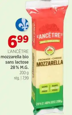 Avril Mozzarella bio sans lactose 28% M.G offer