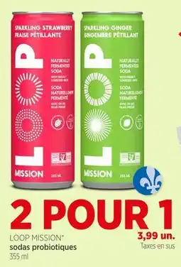 Avril Sodas probiotiques offer