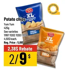 Mayrand Yum Yum Potato chips offer