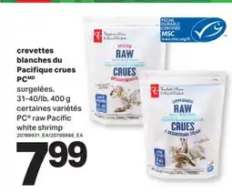 L'Intermarché CREVETTES BLANCHES DU PACIFIQUE CRUES | RAW PACIFIC WHITE SHRIMP, 31-40/LB, 400 G offer