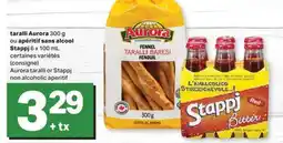 L'Intermarché TARALLI 300 G OU APÉRITIF SANS ALCOOL | TARALLI OR NON ALCOHOLIC APERITIF, 6 X 100 ML offer