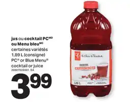 L'Intermarché JUS COCKTAIL | COCKTAIL OR JUICE, 1,89 L offer