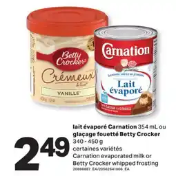 L'Intermarché LAIT ÉVAPORÉ 354 ML OU GLAÇAGE FOUETTÉ 340 - 450 G | EVAPORATED MILK OR WHIPPED FROSTING offer