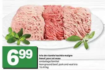 L'Intermarché TRIO DE VIANDE HACHÉE MAIGRE BŒUF, PORC ET VEAU | LEAN GROUND BEEF, PORK AND VEAL TRIO offer