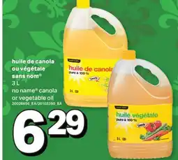 L'Intermarché HUILE DE CANOLA OU VÉGÉTALE | CANOLA OR VEGETABLE OIL, 3 L offer