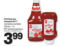 L'Intermarché KETCHUP AUX TOMATES | TOMATO KETCHUP, 750mL-1L offer