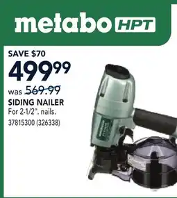 RONA METABO HPT SIDING NAILER offer