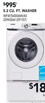 RONA 5.2 CU. FT. WASHER offer