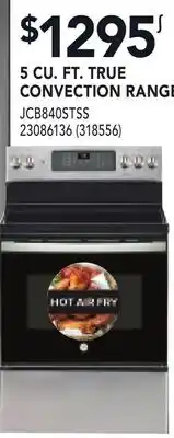 RONA 5 CU. FT. TRUE CONVECTION RANGE offer