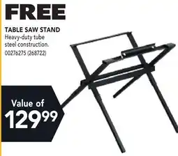 RONA DEWALT TABLE SAW STAND offer