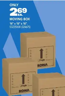 RONA MOVING BOX offer