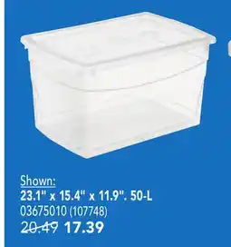 RONA KIS storage boxes 23.1 x 15.4 x 11.9. 50-L offer