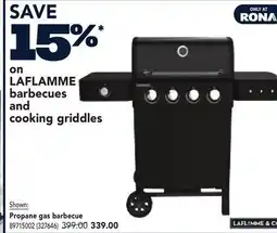 RONA LAFLAMME barbecues and cooking griddles offer