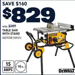 RONA TABLE SAW WITH STAND offer