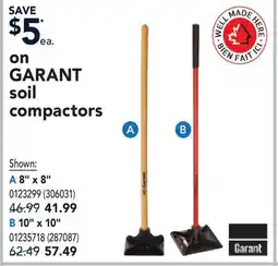 RONA GARANT soil compactors offer