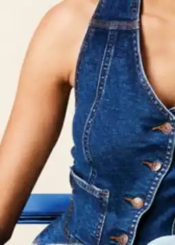 Walmart Gilet en denim rétro année 1995 Signature de Levi Strauss pour femmes offer