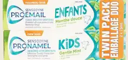 Walmart Paq. de 2 tubes de dentifrice Pro-Émail de Sensodyne pour enfants offer