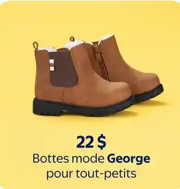 Walmart Bottes mode George pour tout-petits offer