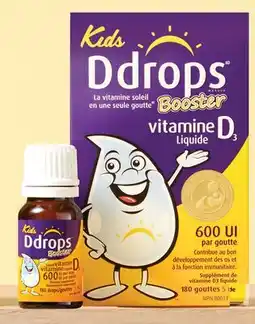 Walmart Gouttes de vitamine D3 liquide Booster de Ddrops pour enfants offer