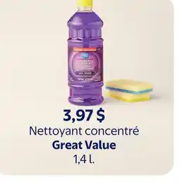 Walmart Nettoyant concentré Great Value offer