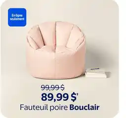 Walmart Fauteuil poire Bouclair offer