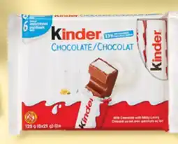 Walmart chocolat 126 g de Kinder offer