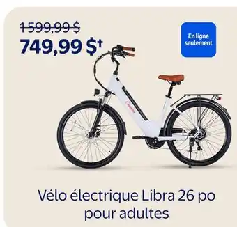 Walmart Vélo électrique Libra 26 po pour adultes offer